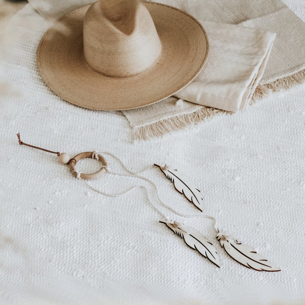 SOLD Handmade feather Dream Catcher Wall Hanging - Picture 1 of 9